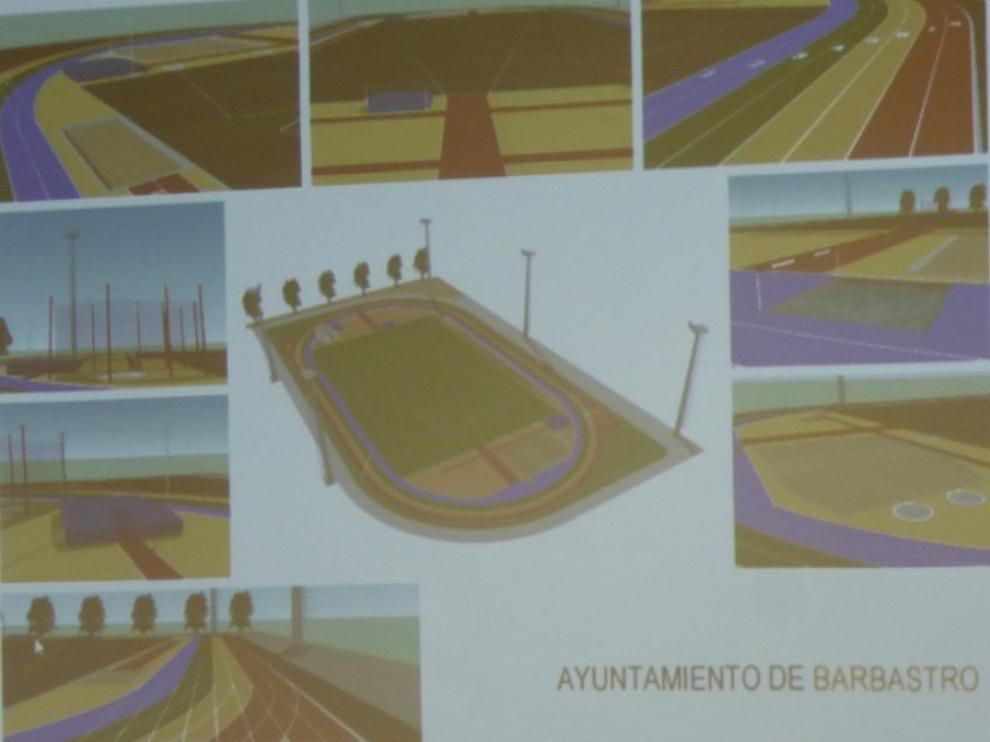 El Ayuntamiento de Barbastro adjudica las obras de las pistas de atletismo por 1,21 millones de euros