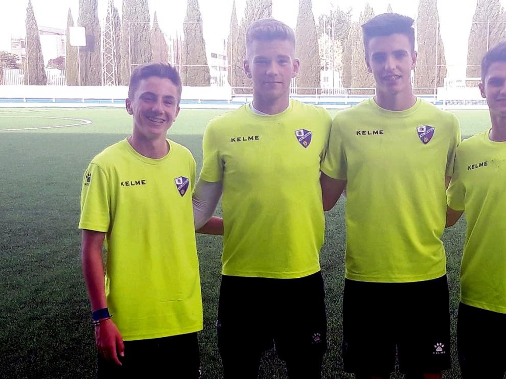 Iván Biarge, Isma Sierra, Manu Rico y Darío Mairal, póker de ases del Huesca