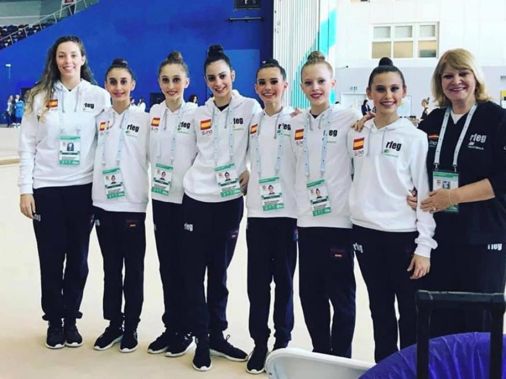 Inés Bergua roza el podio en la final de cintas del Europeo