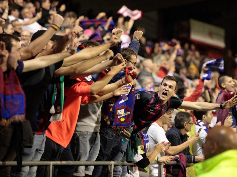 El Huesca cumple el primer aniversario del ascenso a Primera División