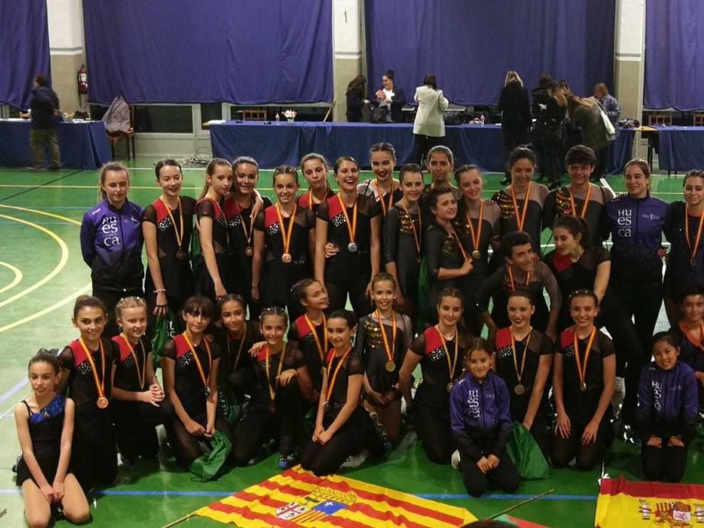 El Roller Dream Huesca triunfa en Panticosa en el Campeonato de España de patinaje artístico en línea
