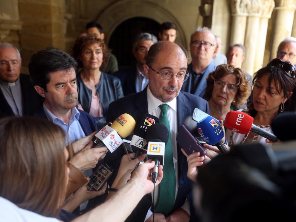 Lambán se propone ir "hasta los límites de la ley" para recuperar los bienes