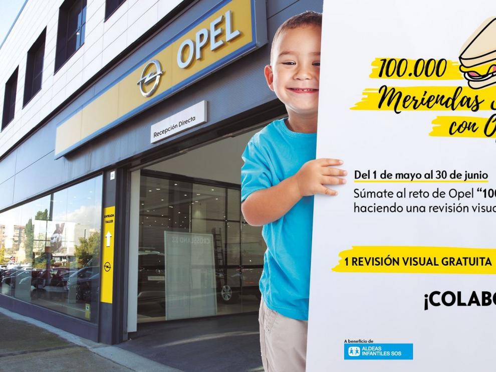 Pirenauto participa en el reto "100.000 meriendas solidarias con Opel"