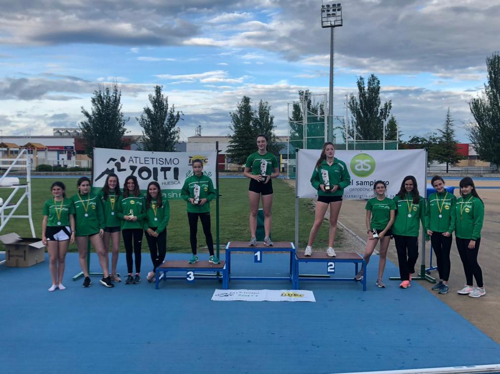 Campo y Cajal en cadetes y Santolaria y Sanromán en infantiles ganan la IX Liga Municipal de Huesca