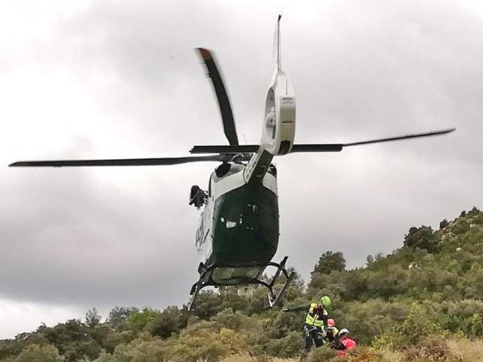 La Guardia Civil realiza tres rescates en apenas tres horas en el Parque Natural de Guara