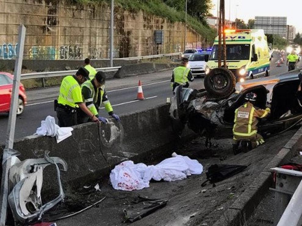 Los tres fallecidos en el accidente de Vigo tenían entre 17 y 18 años