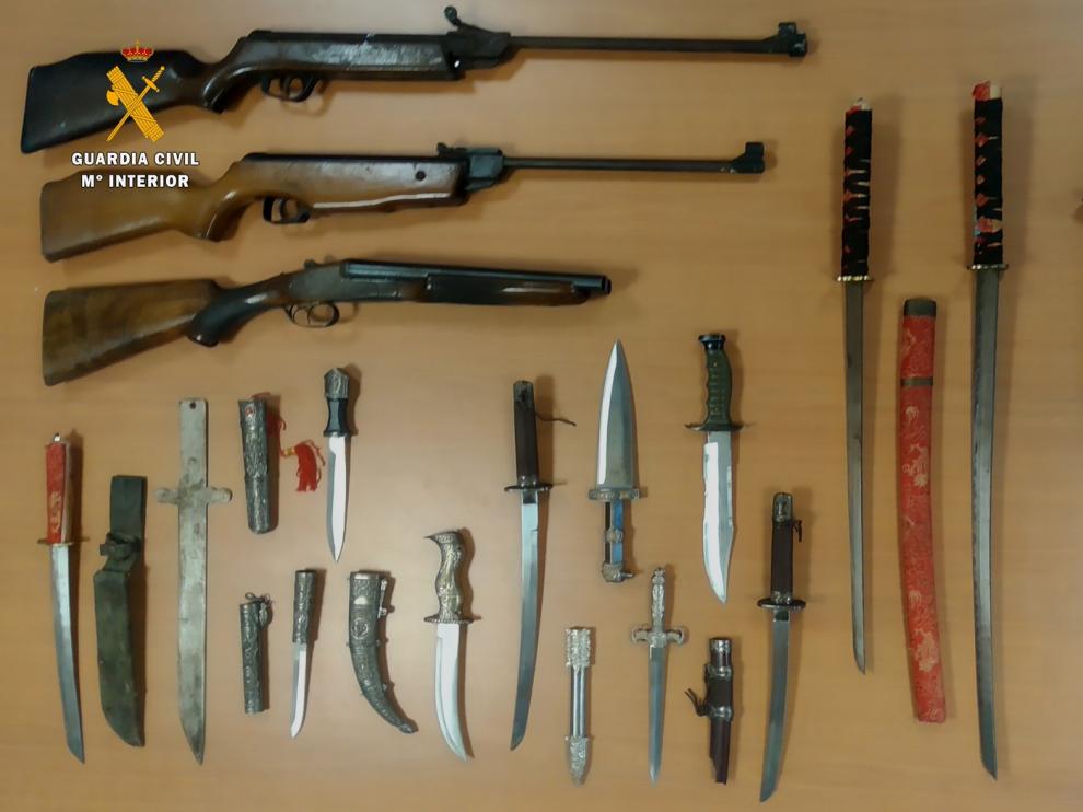 Un detenido en Monzón por un presunto delito de violencia machista y tenencia de armas