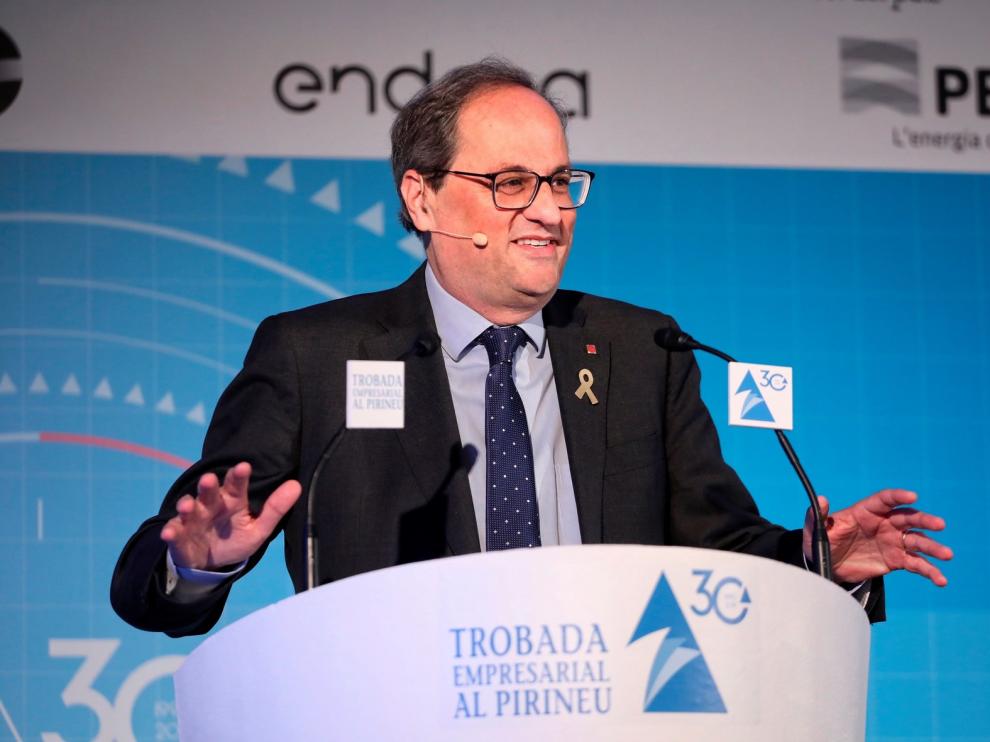 Torra pide al empresariado que "reclame" por el déficit fiscal "insoportable"