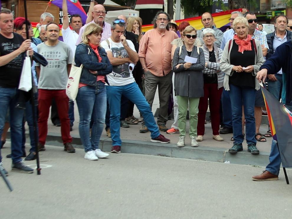 Acto en Huesca para exhumar al dictador del Valle de los Caídos