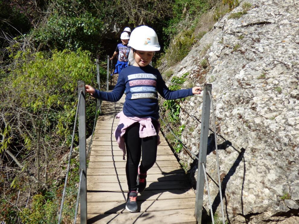 La Ruta de las Pasarelas de Alquézar ha contado con 20.000 visitantes de abril a junio
