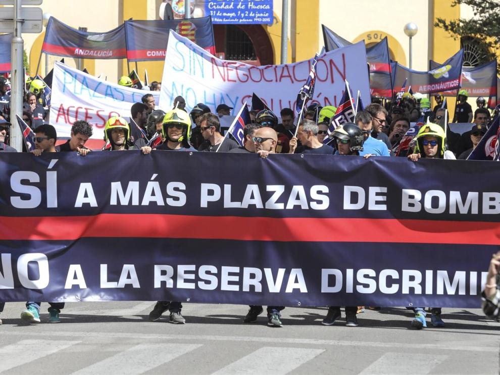 La Diputación de Huesca suspende las oposiciones de Bomberos previstas para este fin de semana