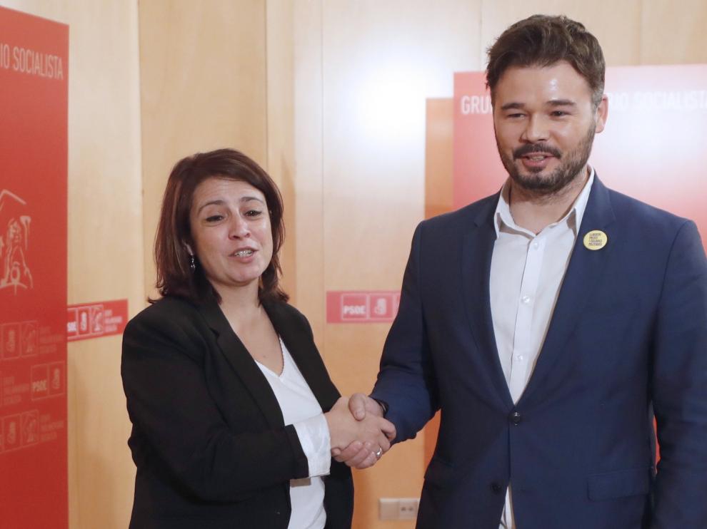 La posible abstención de ERC da aire a la investidura de Sánchez