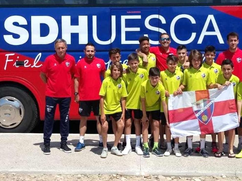 El alevín del Huesca, en la Liga Promises