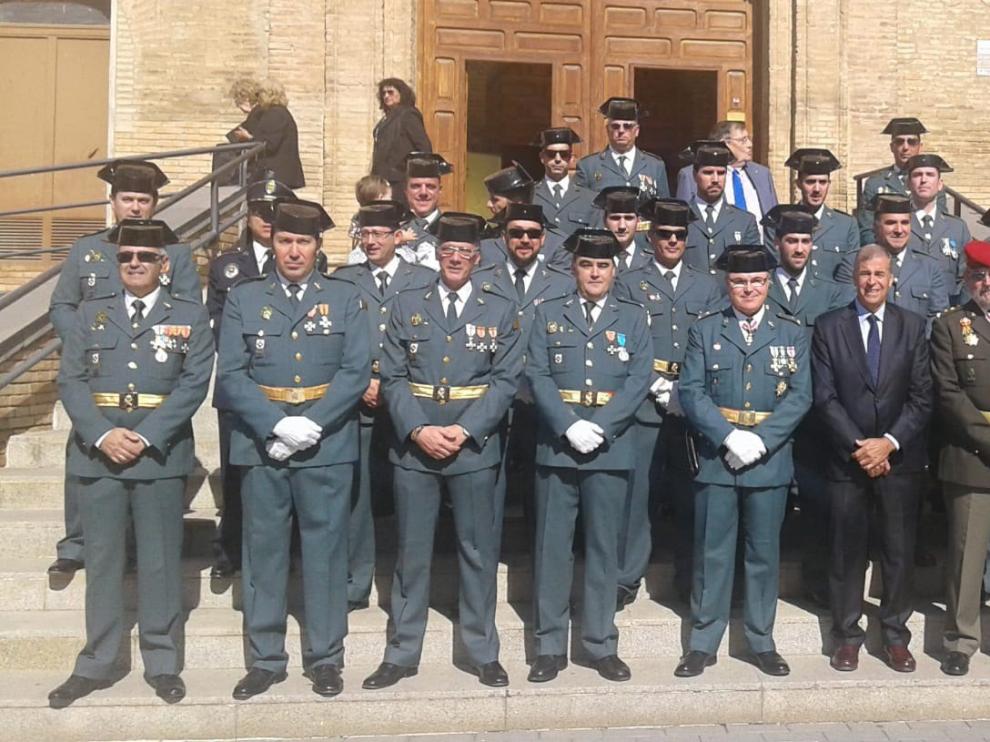 La Guardia Civil organiza una jura de Bandera para personal civil en Barbastro