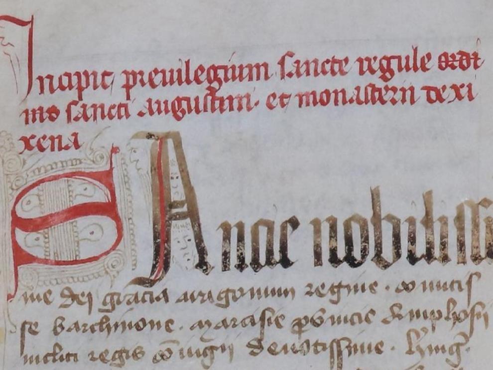 Sijena pide la propiedad de un códice del siglo XIV que salió del monasterio