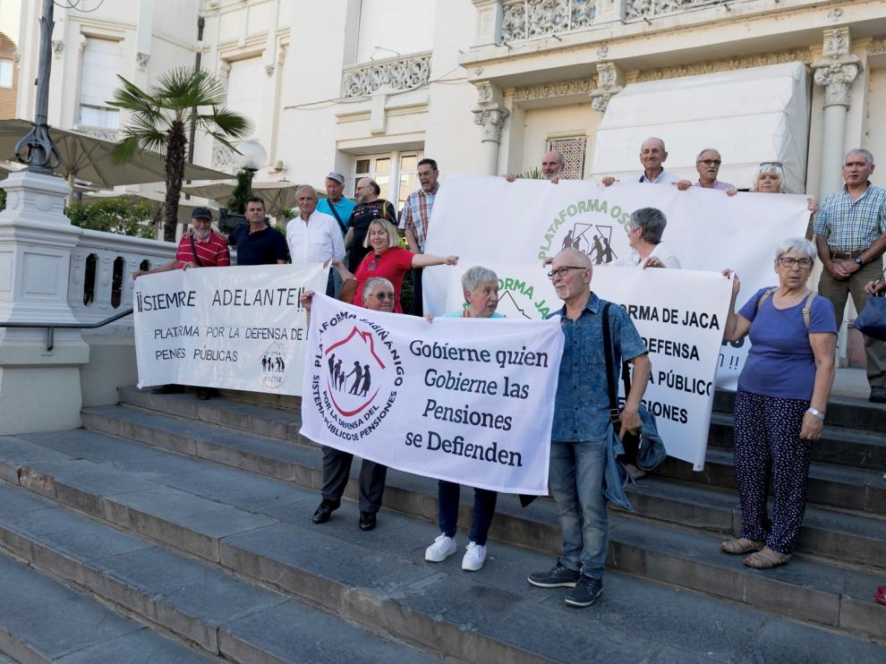 Los jubilados vuelven a defender en Huesca las pensiones "gobierne quien gobierne"