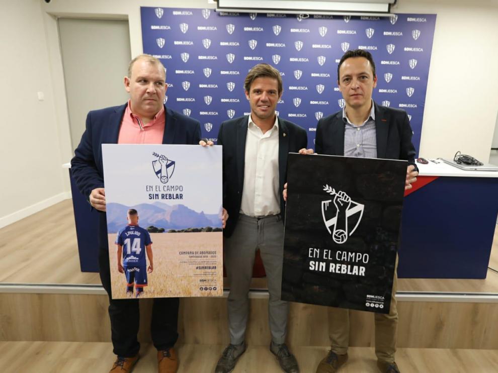 El Huesca presenta una campaña de socios que lucha contra la despoblación