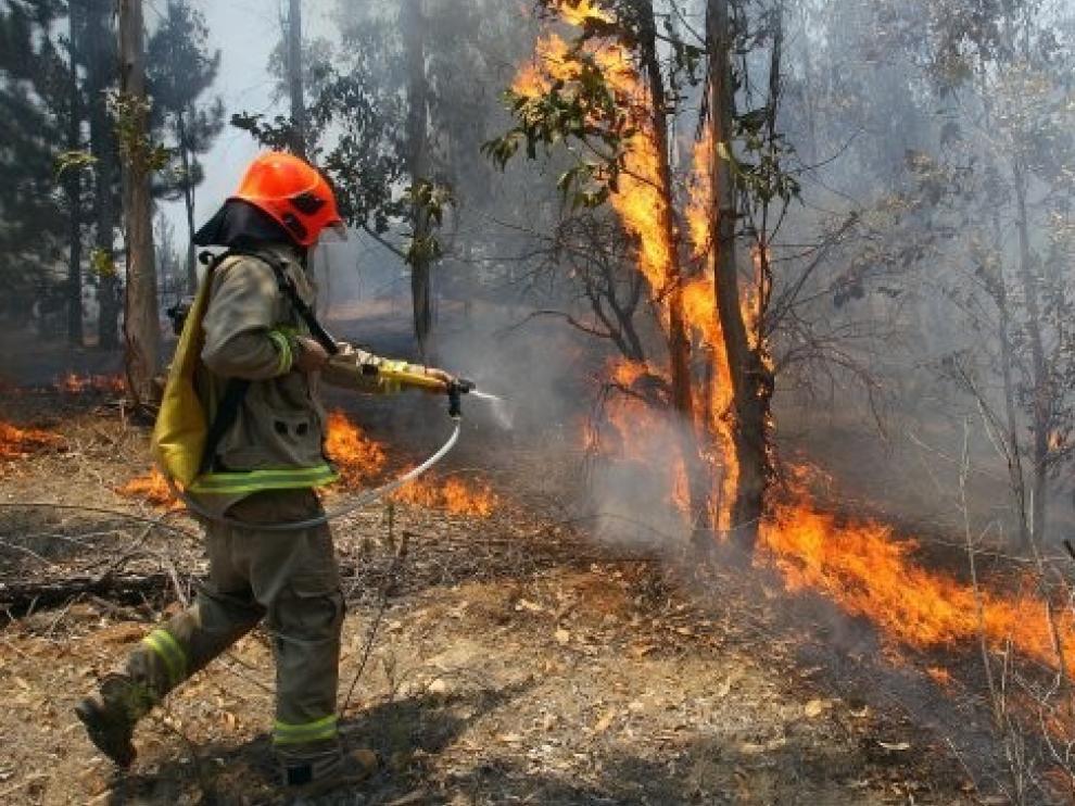 El centro de Aragón pasa a alerta roja por alto riesgo de incendios forestales
