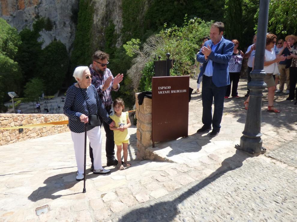 Alquézar inaugura el espacio permanente de homenaje a Vicente Balldellou