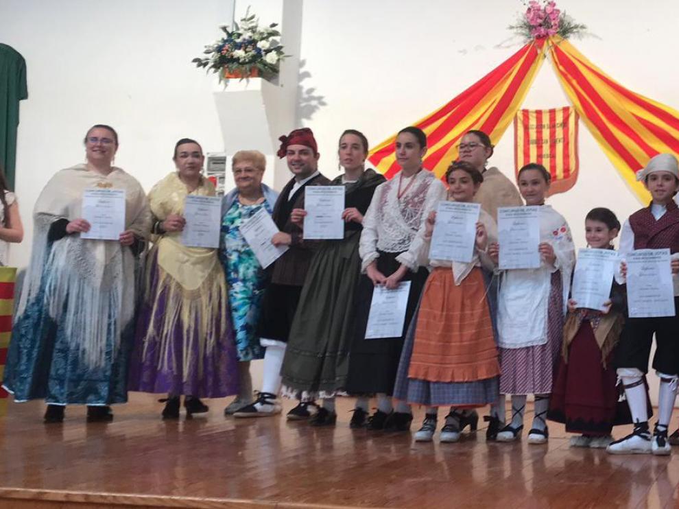 Juan Pueyo y Victoria Torres ganan el concurso de jota del barrio de San Lorenzo de Huesca