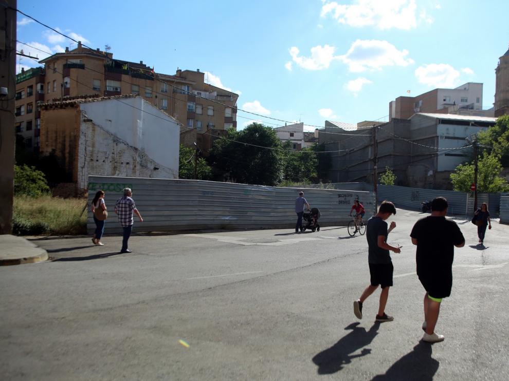 Plantean una plaza ajardinada con parquin subterráneo para la plaza San Voto de Huesca