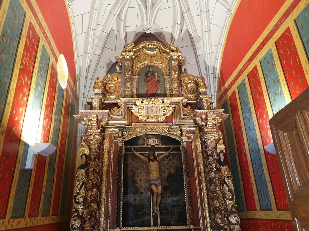 Restauran la capilla de San Juan de Letrán del santuario de la Peña de Graus