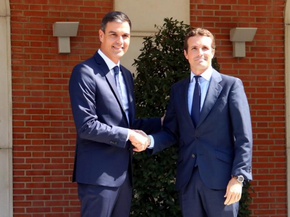 Nuevo encuentro entre Pedro Sánchez y Pablo Casado en la Moncloa