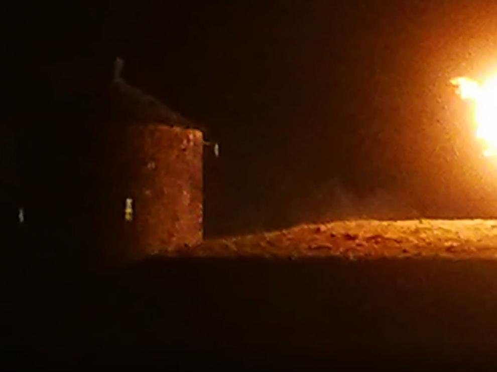 Un incendio obliga a suspender los fuegos artificiales del día grande de las fiestas de Jaca