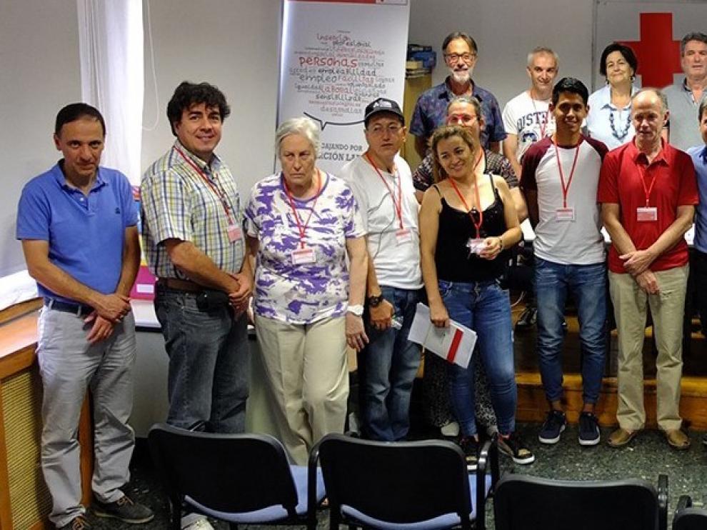 Los nuevos voluntarios de Cruz Roja Huesca son presentados