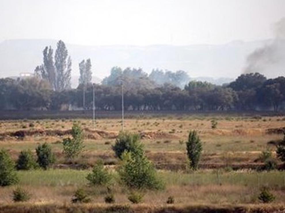 Los agricultores fueron los primeros en actuar en el incendio junto a Plhus