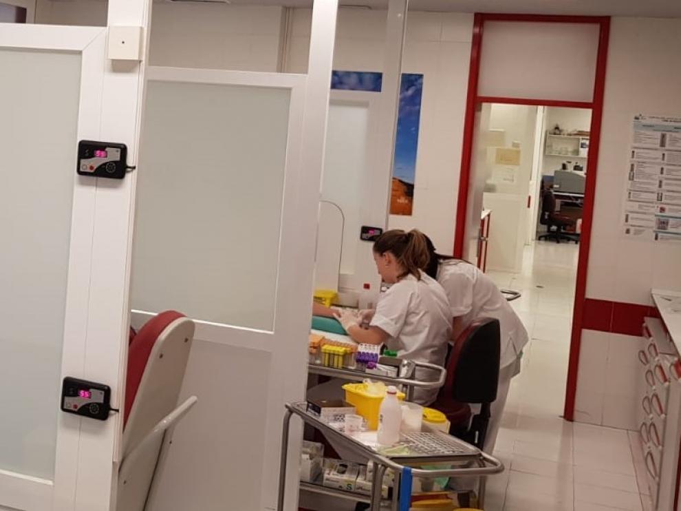 El servicio de extracciones del Hospital San Jorge de Huesca se prestará en la planta baja del edificio de administración