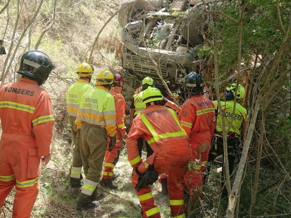 Dos operarios mueren tras un corrimiento de tierra en Valencia cerca de Teruel