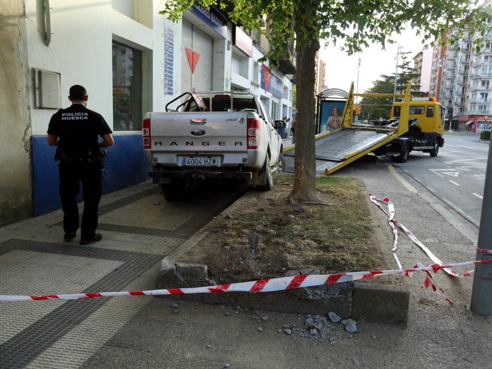 Fallece la mujer que fue atropellada este sábado en una acera del paseo Ramón y Cajal de Huesca