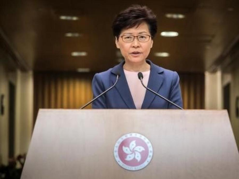La Jefa del Gobierno de Hong Kong da por muerta la polémica ley de extradición