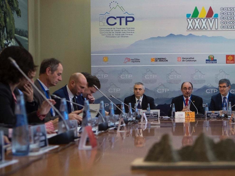 Aragón cede la Presidencia de la CTP a Cataluña la próxima semana