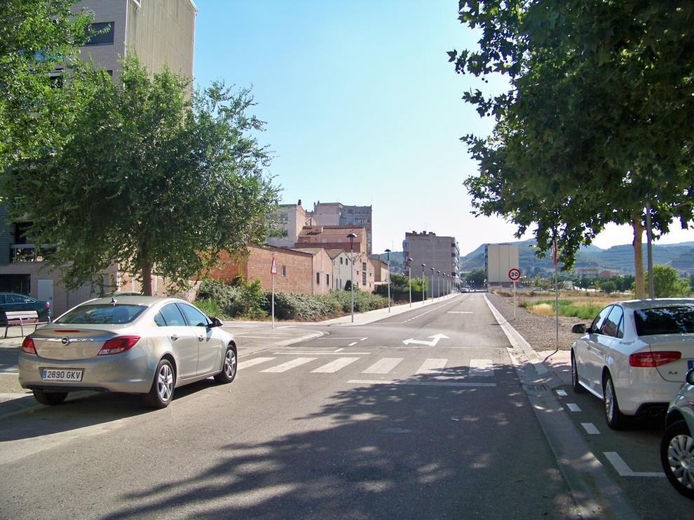 El Ayuntamiento de Fraga abre al tráfico el tramo nuevo de la calle Teruel