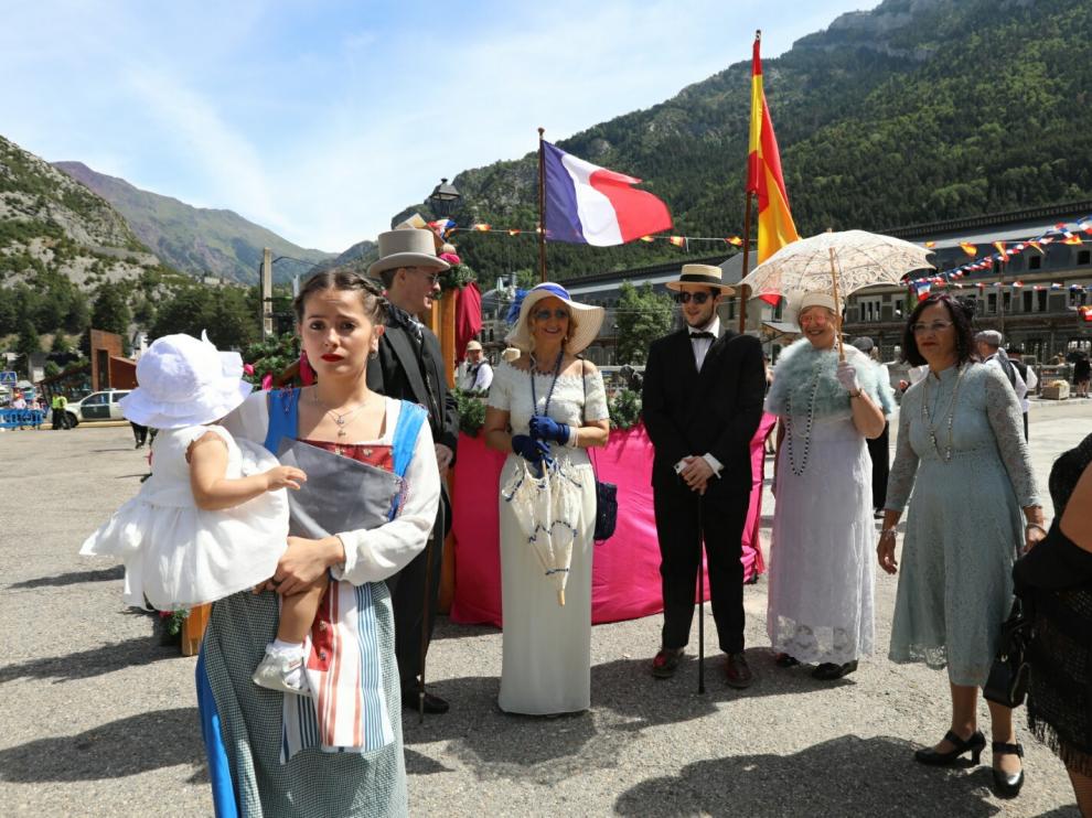 La recreación de la inauguración de la estación internacional de Canfranc, Fiesta de Interés Turístico de Aragón