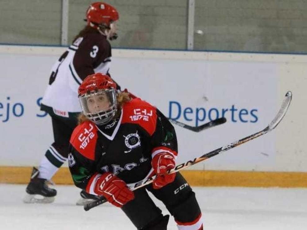 Nerea Giménez en el campus de Nyköping