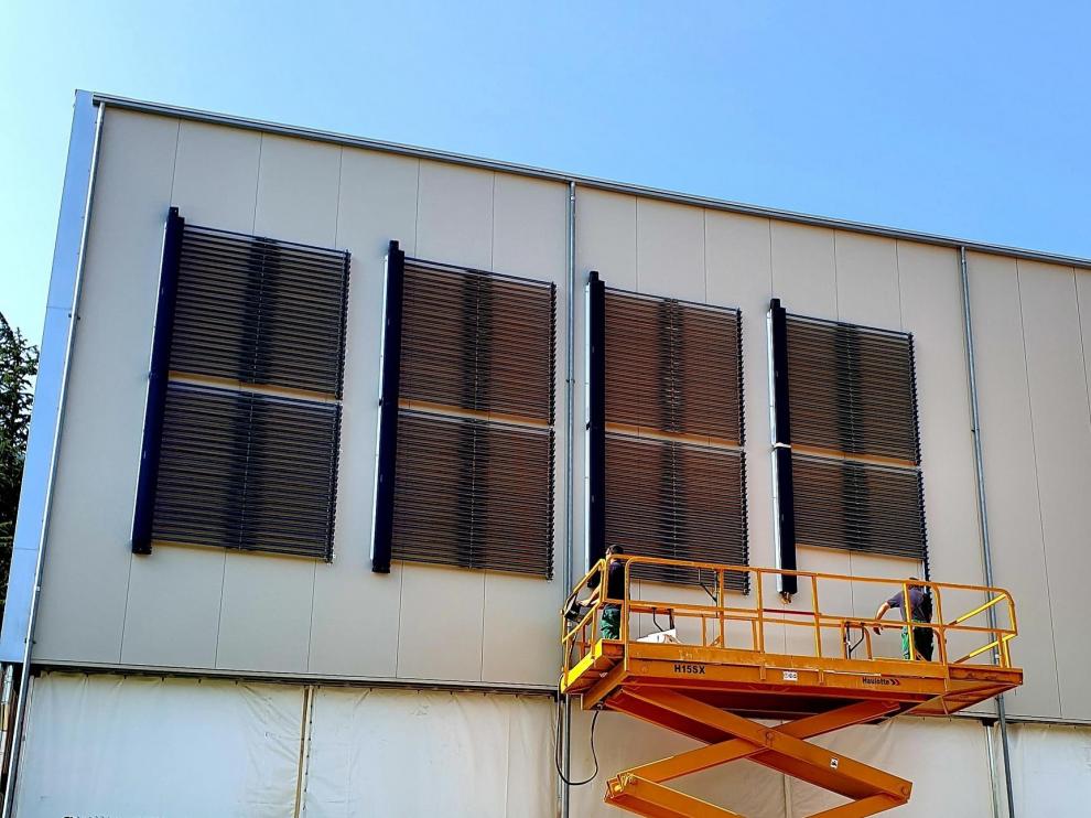 Biescas baja a la mitad el consumo energético en la zona deportiva
