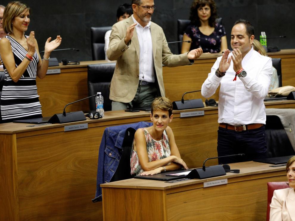 La abstención de Bildu hace presidenta a Chivite