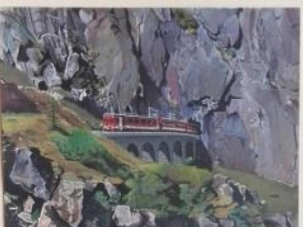 Paloma Fernández exhibe en Ayerbe su obra pictórica