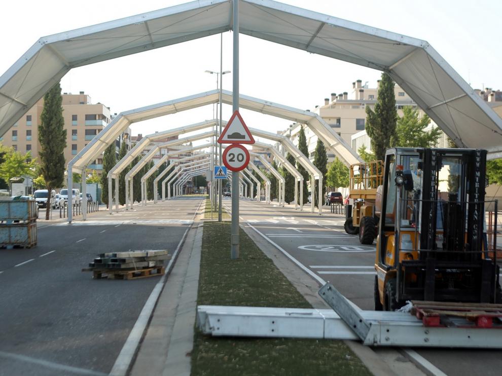La avenida Monegros tendrá hasta 80 puestos