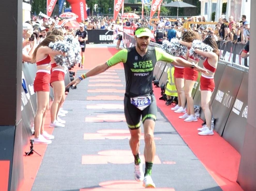 Buen papel del serrablés Dani Ramón Hernández en el Ironman de Zurich
