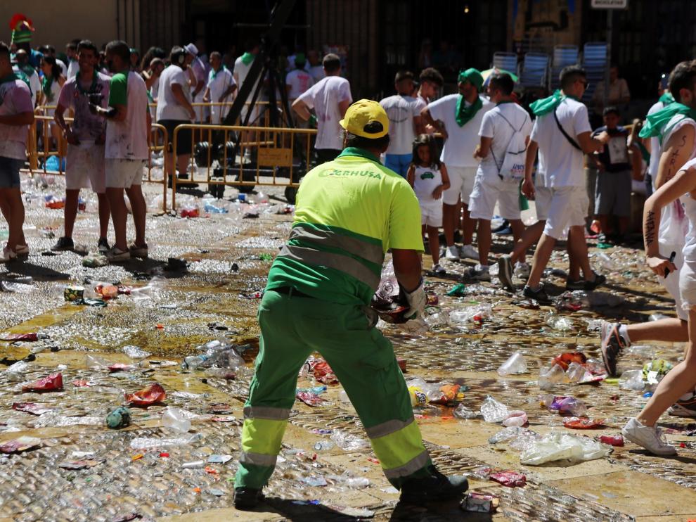 Más de 182 toneladas de residuos recogidas en los tres primeros días de San Lorenzo 2019