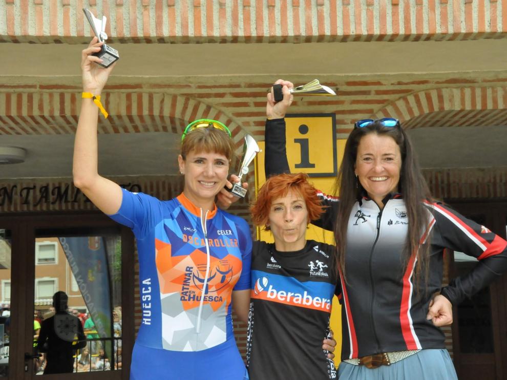 Podio de Carolina Mairal en el V Trofeo Villa de Belorado