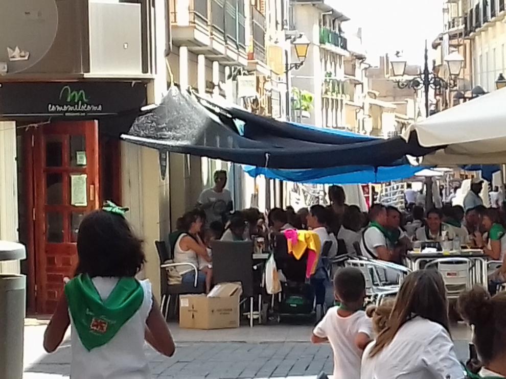 Terraza "de feria"
