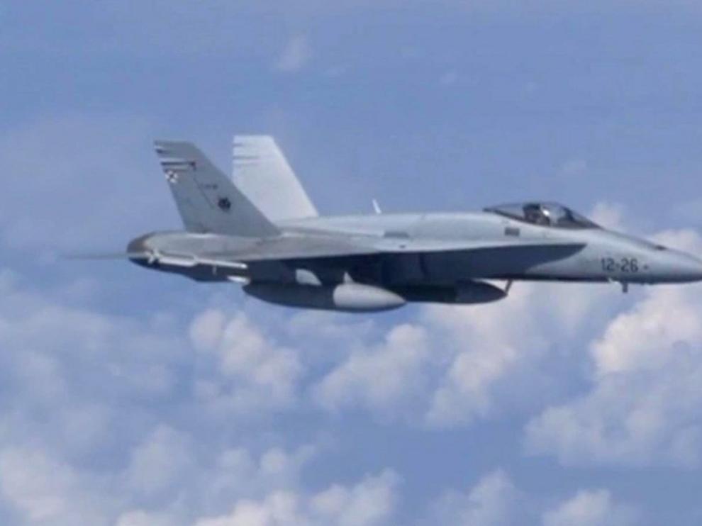 Rusia intercepta un F-18 español cerca de uno de sus aviones