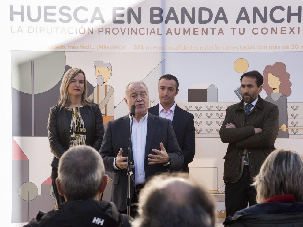 Más de 140 localidades de la provincia de Huesca disfrutan ya de banda ancha