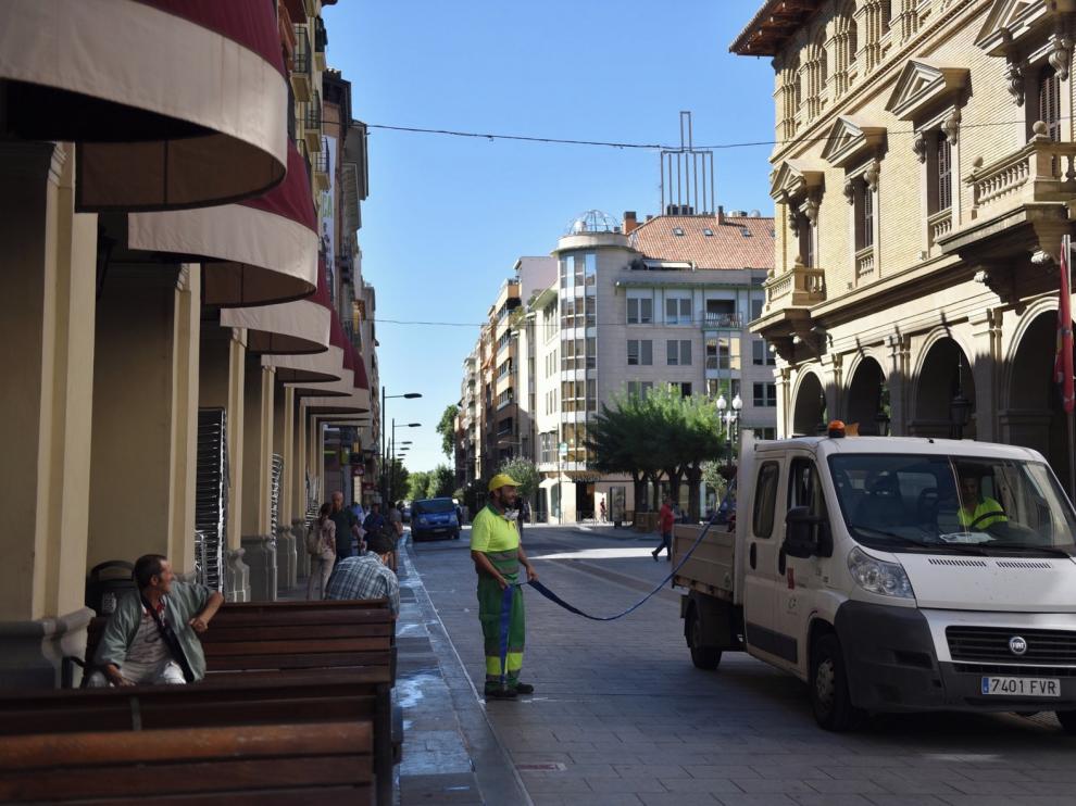 Vuelta a la normalidad en Huesca tras las fiestas de San Lorenzo