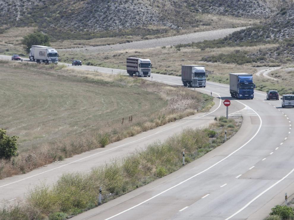 Dos heridos en un accidente de tráfico en el término municipal de Fraga